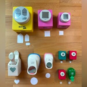 Colorful Craft Punches. Set of 10